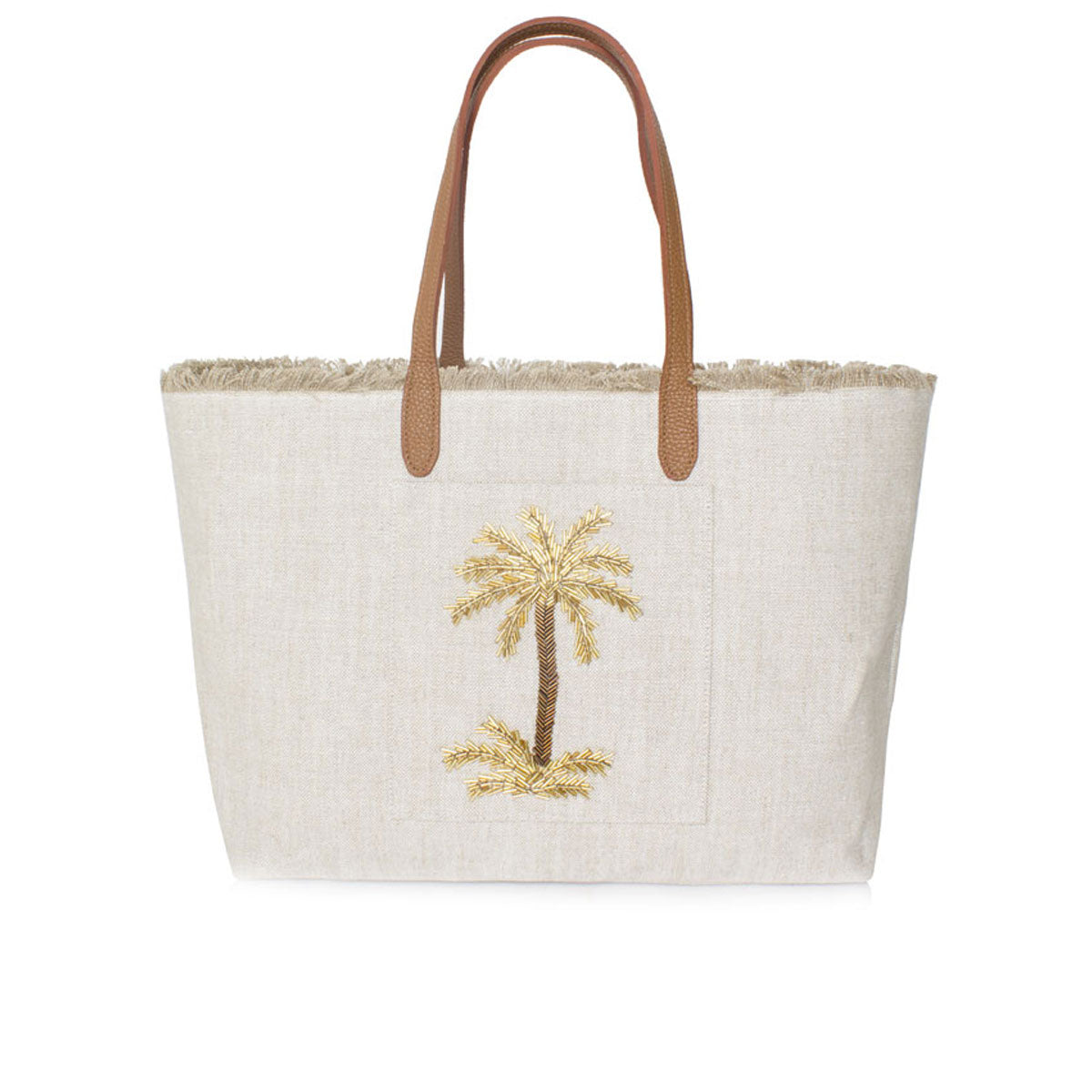 gold palm travel bag caba & tote bag