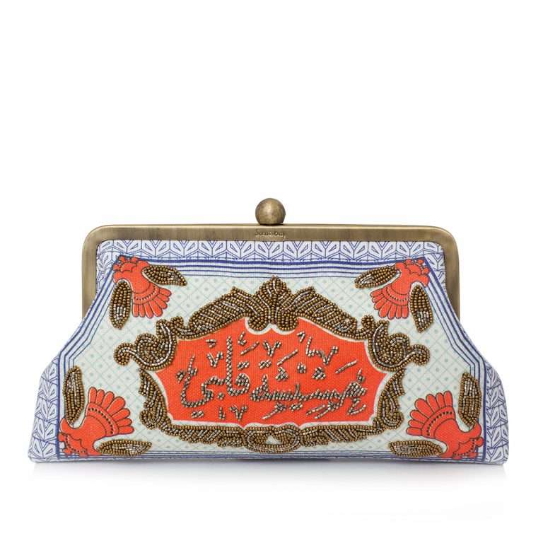 hashishet albi classic clutch bag with shouler chain