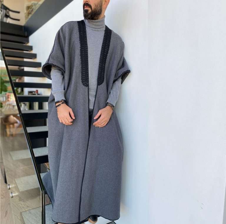 jog abaya black on anthracite loungewear, abaya
