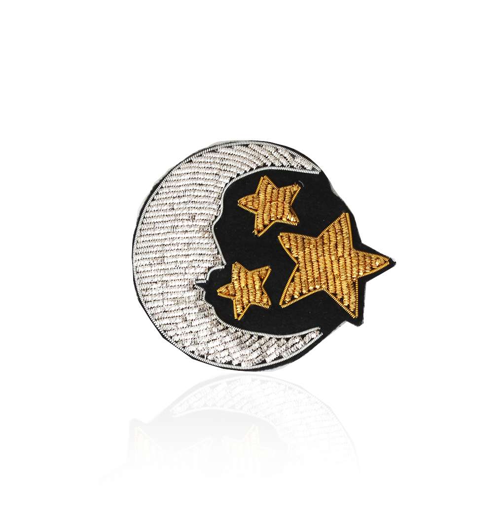 moon and stars badge