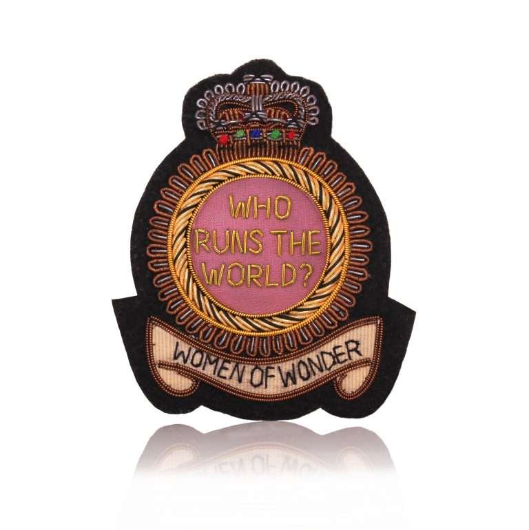 women of wonder pink badge
