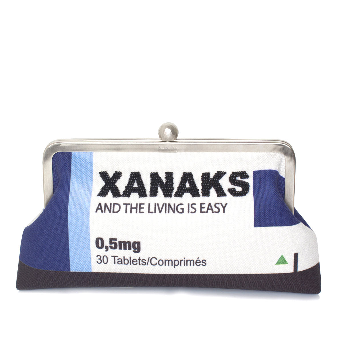 xanaks classic clutch bag with shoulder chain