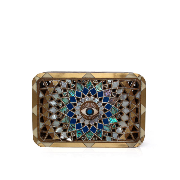 AZURE MANDALA CLUTCH – Sarah's Bag