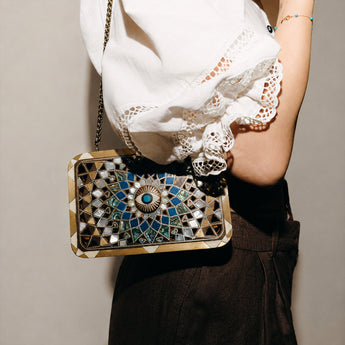 AZURE MANDALA CLUTCH
