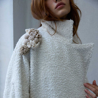BEIGE MOSS ON BOUCLE BEA JACKET