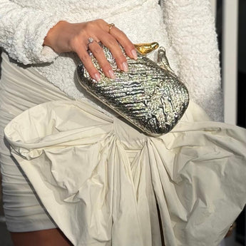 BIRDS ON AURORA BOX CLUTCH