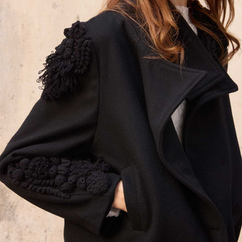 BLACK MOSS ON CASHMERE YAS JACKET