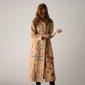 BLOOM ON BOUCLE BEIGE COAT