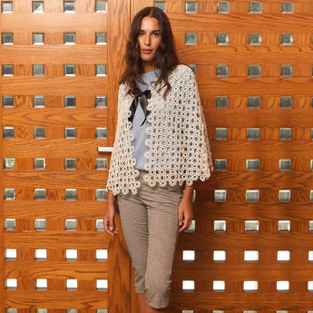BLOSSOM CROCHET CAPE