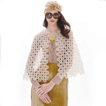 BLOSSOM CROCHET CAPE