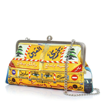 camion classic clutch bag with shoulder chain