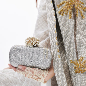 DHALIA ON AURORA BOX CLUTCH