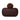 DHALIA CRYSTAL ON BROWN LEATHER BOX CLUTCH