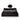 DHALIA ON BLACK LEATHER CLASSIC BAG
