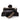 DHALIA ON BLACK LEATHER CLASSIC BAG WITH STRAP