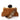 DHALIA ON BROWN SUEDE CLASSIC BAG WITH STRAP