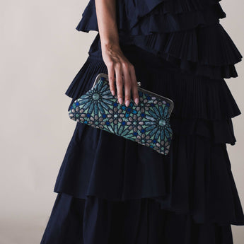 MOROCCAN AQUA CLASSIC BAG