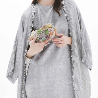 GLOW SILVER ABAYA