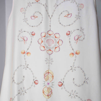 SHELL MOSAIC ORANGE VANDA DRESS