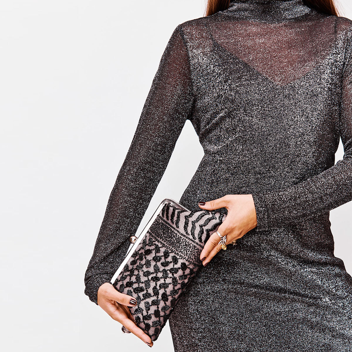 Keffiyeh Anthracite Classic | Sarah's Bag Keffiyeh Anthracite Classic | Sarah's Bag