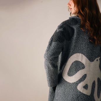 LIBERTY ON BOUCLE GREY COAT
