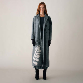 LIBERTY ON BOUCLE GREY COAT
