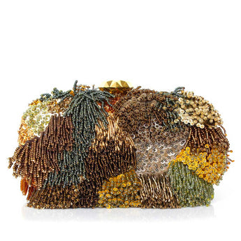 LUSH EARTHTONES BOX CLUTCH