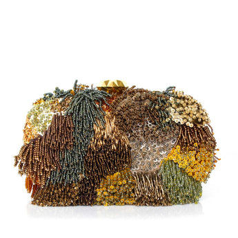 LUSH EARTHTONES BOX CLUTCH