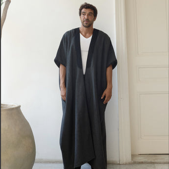 MEN’S BLACK ON ANTHRACITE JOG ABAYA