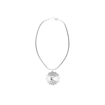 MOON RAYS SILVER NECKLACE