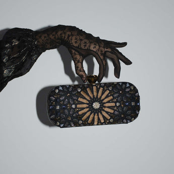 MOROCCAN METALLIC BIG BOX CLUTCH