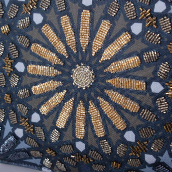 MOROCCAN METALLIC POUCH