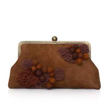 MOSS ON BROWN SUEDE CLASSIC BAG