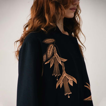 PARADISE EARTH BROWN ON BLACK COAT
