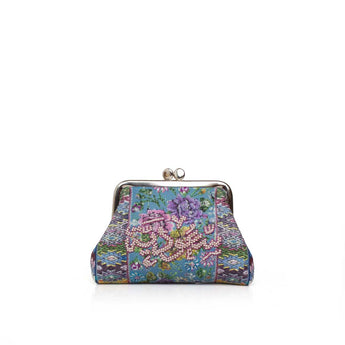 PINK SAOUDIYAH ON PASTEL FLORAL MINI BAG