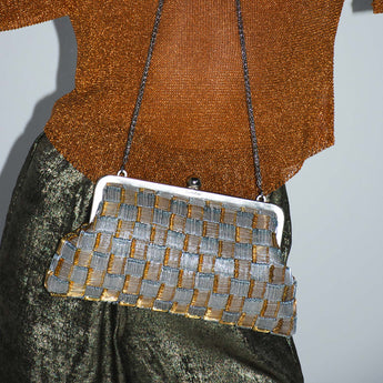 PINS GOLD SILVER CLASSIC BAG