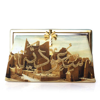 SAOUDIYAH DIRIYAH PALM GRACE CLUTCH