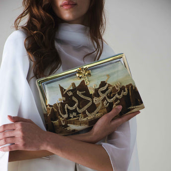 SAOUDIYAH DIRIYAH PALM GRACE CLUTCH