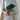SAOUDIYAH GREEN ON GREEN SATIN CLASSIC BAG