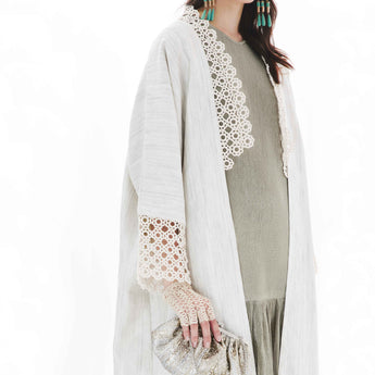 VEST CROCHET ON SUGAR ABAYA