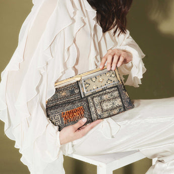 BEDOUIN METALLIC GRACE CLUTCH