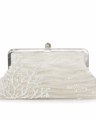 coral waves classic clutch bag with shoulder chain