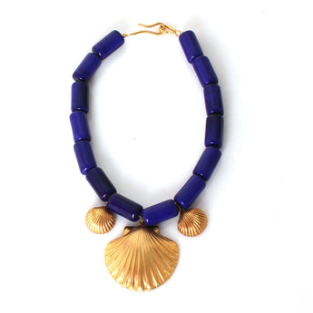 athena cobalt gold necklace jewelry, necklace