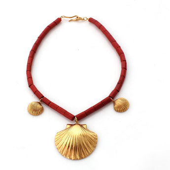 athena coral gold necklace jewelry, necklace
