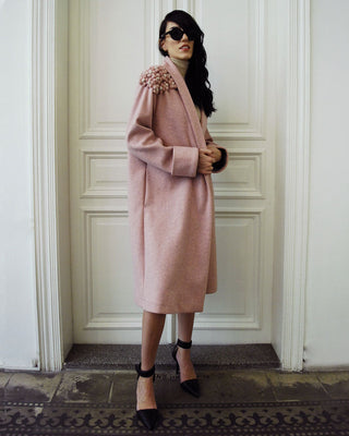 bouquet fleece pink amy outerwear, amy 