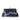 customised royal blue velvet classic clutch bag with shoulder chain